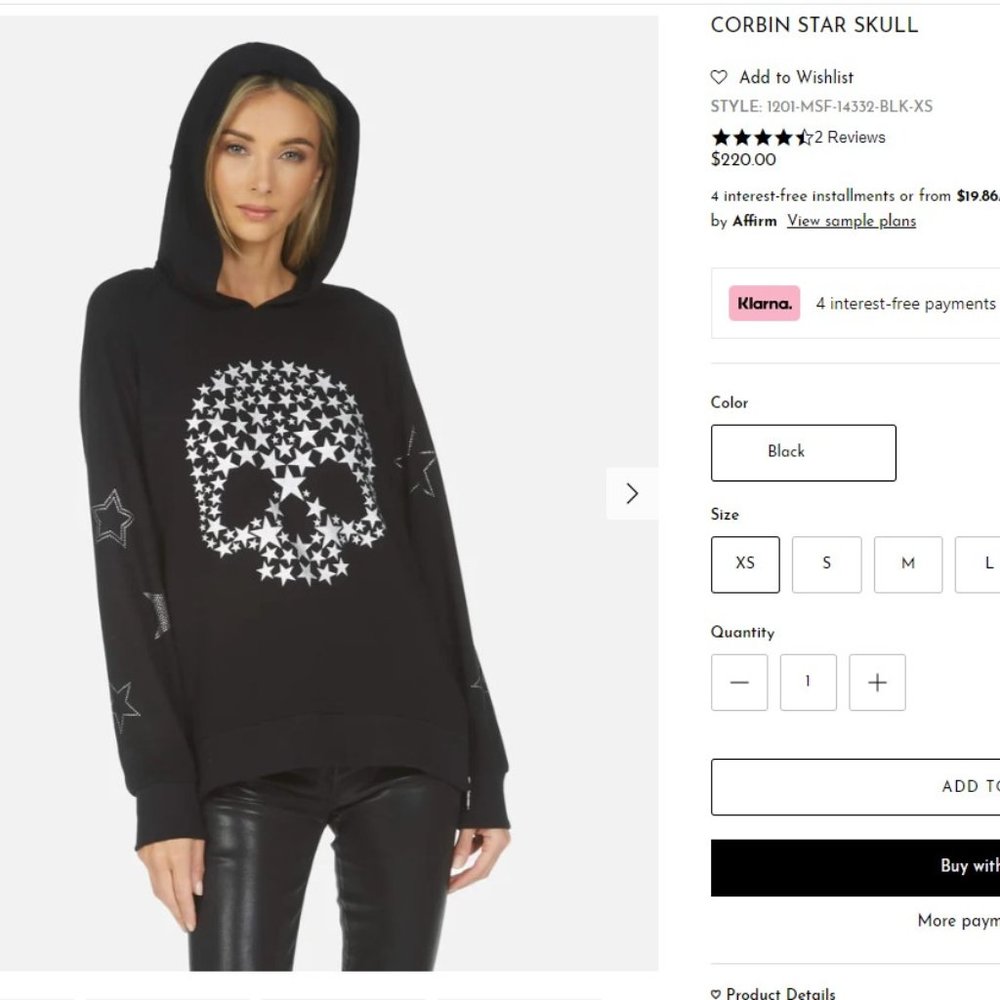 Lauren Moshi Skull Sweatshirt